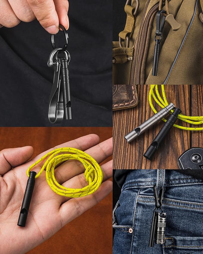 TISUR Titanium Emergency Whistle, 120db Safety Whistle - Image 6