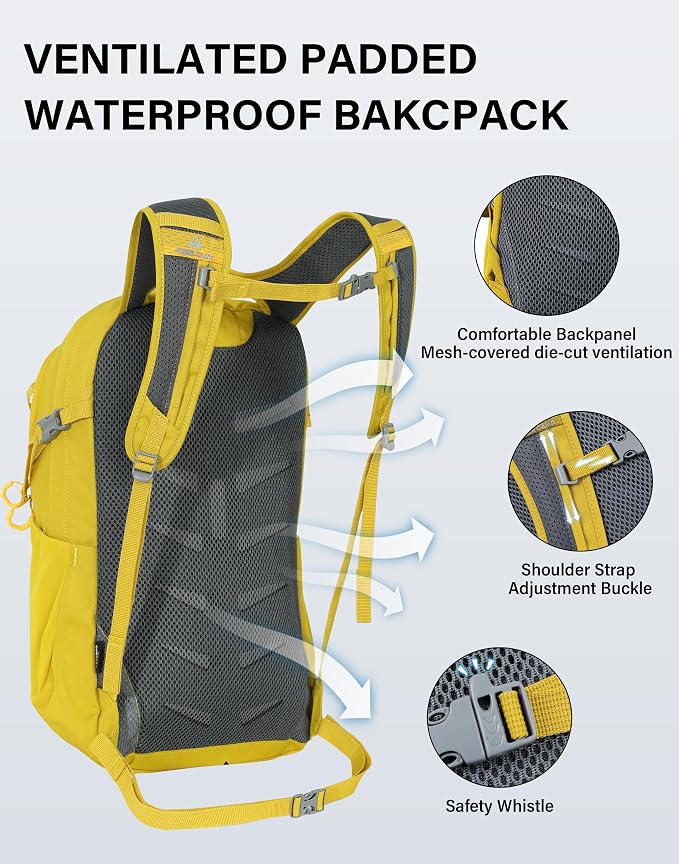 Pioneer Camp Hiking Backpack 22L Small Hiking Hydration Gear Lightweight - Image 3