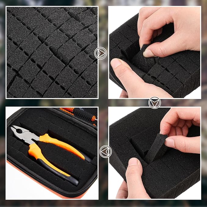 EVA Hard Case with Customizable Foam Protective EVA Carrying Case Shockproof - Image 3