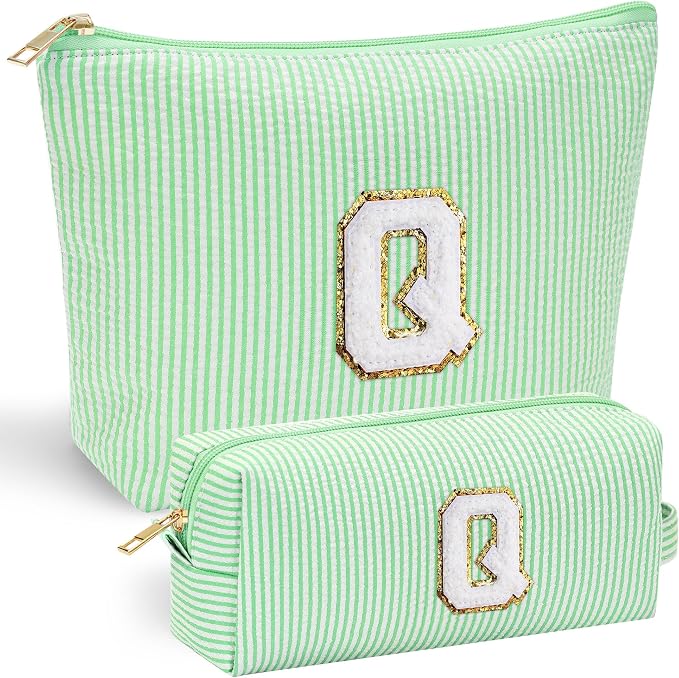 YOOLIFE Initial Makeup Bag for Women Girls by YOOLIFE