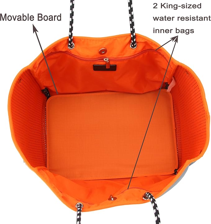 QOGiR Neoprene Multipurpose Beach Bag Tote - Image 5