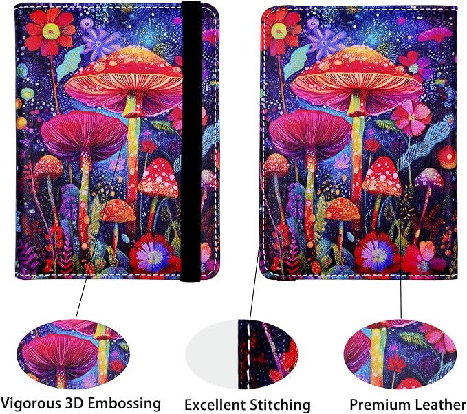 Passport Holder for Women and Men PU Leather Passport Cover for Travel - Image 2