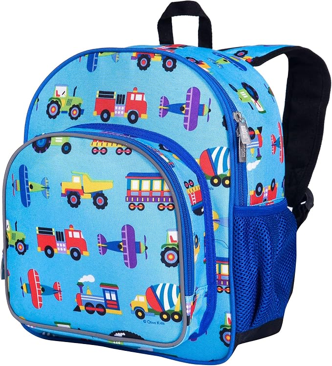 Wildkin 12-inch Kids Backpack – Padded, Adjustable, and Trucks by Wildkin