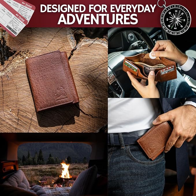 BULL GUARD Leather Trifold Wallets - Image 7