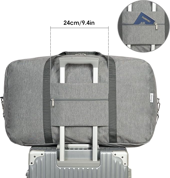Extra Large Travel Duffel Bag Foldable Weekender Packable Lightweight Luggage - Image 2