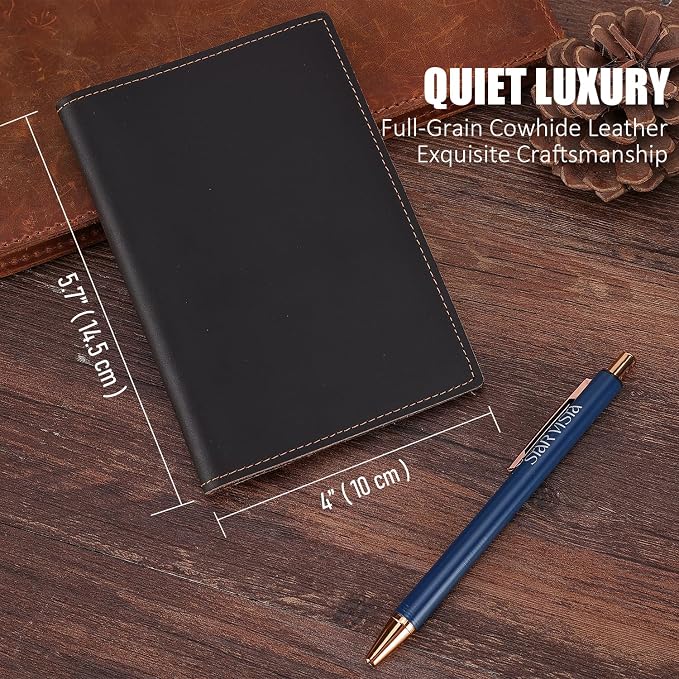 STAR VISTA Albatross Leather Travel Passport Holder, Minimalist Design - Image 2