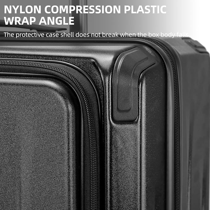 Carry On Luggage, 20 Inch Top Opening Aluminum Frame Lightweight Airline - Image 9
