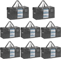 VENO 8 Pack Moving Bags, Comforter and Blanket Storage Bags by Veno