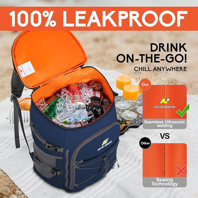 N NEVO RHINO Backpack Coolers Insulated Leak Proof 36/54 Cans, Portable - Image 3