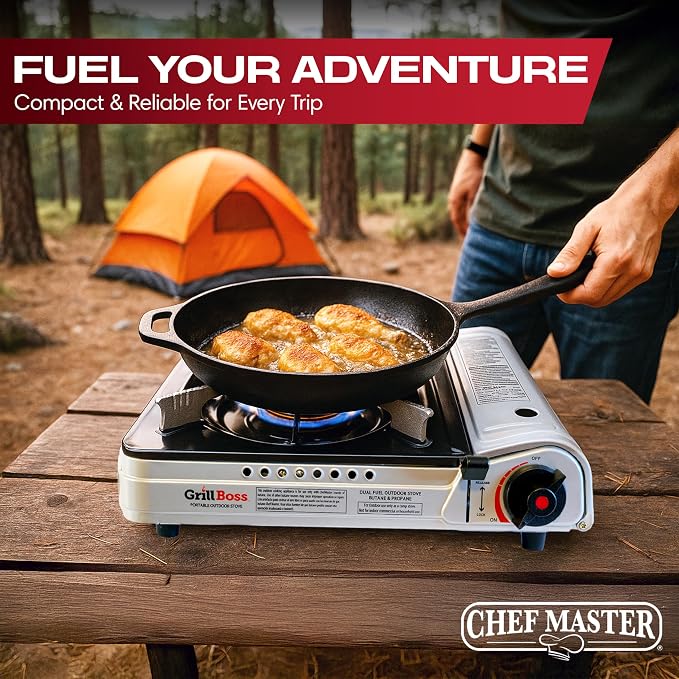 Grill Boss Dual Fuel Portable Stove, Dual Fuel Butane & Propane Stoves - Image 7