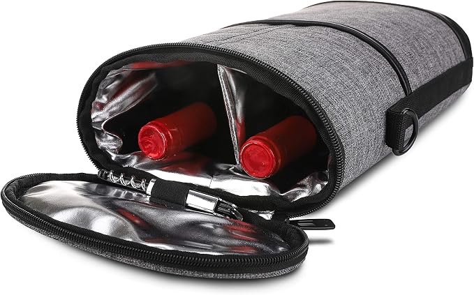 ALLCAMP 2 Bottle Wine Tote Carrier - Image 8