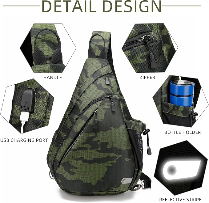 Water-Proof Sling bag/Crossbody Backpack/Shoulder Bag - Image 2