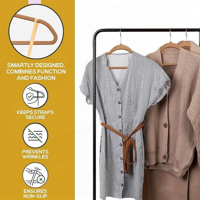 50 Pack New Premium Quality Velvet Hangers Ultra Thin Non Slip Adult Felt Space - Image 4