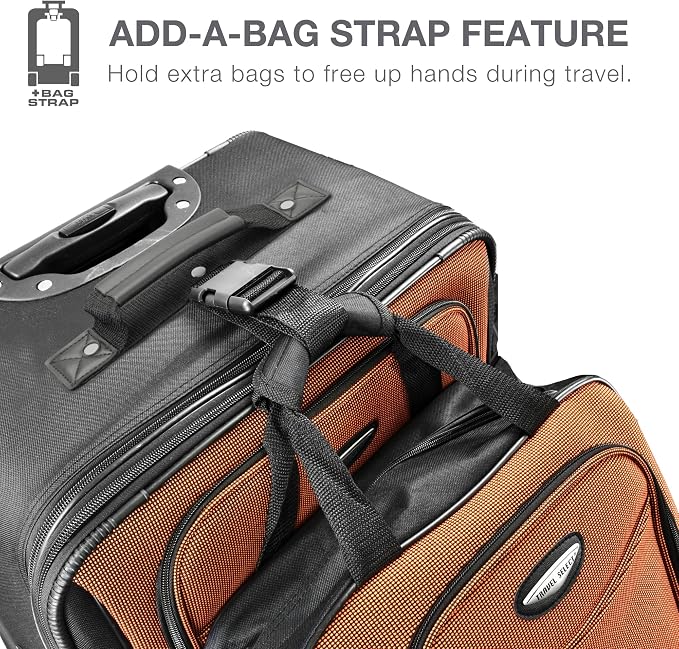 Travel Select Amsterdam 21-Inch Softside Expandable Carry-On Luggage, - Image 5