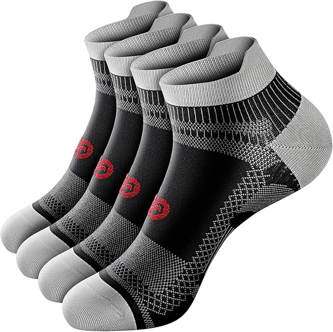 PAPLUS Ankle Compression Sock for Men and Women 2/4/6 Pairs, Low Cut by PAPLUS