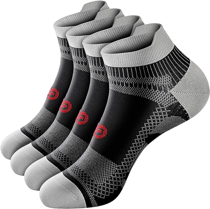 PAPLUS Ankle Compression Sock for Men and Women 2/4/6 Pairs, Low Cut by PAPLUS