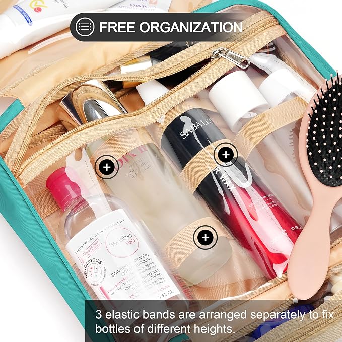 Travel Hanging Toiletry Bag for Women, Cruise Ship Essentials, - Image 6