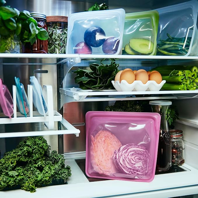 Stasher Premium Silicone Reusable Food Storage Stand-Up Bag Mega, Sous Vide - Image 9