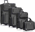 Travel Select Amsterdam 4-Piece Softside Expandable Rolling Luggage Set by Travel+Select