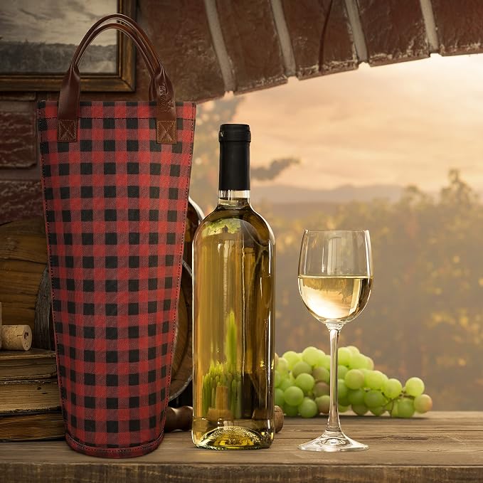 Tirrinia Single Wine Carrier Tote, Insulated Cooler Bag - Image 7