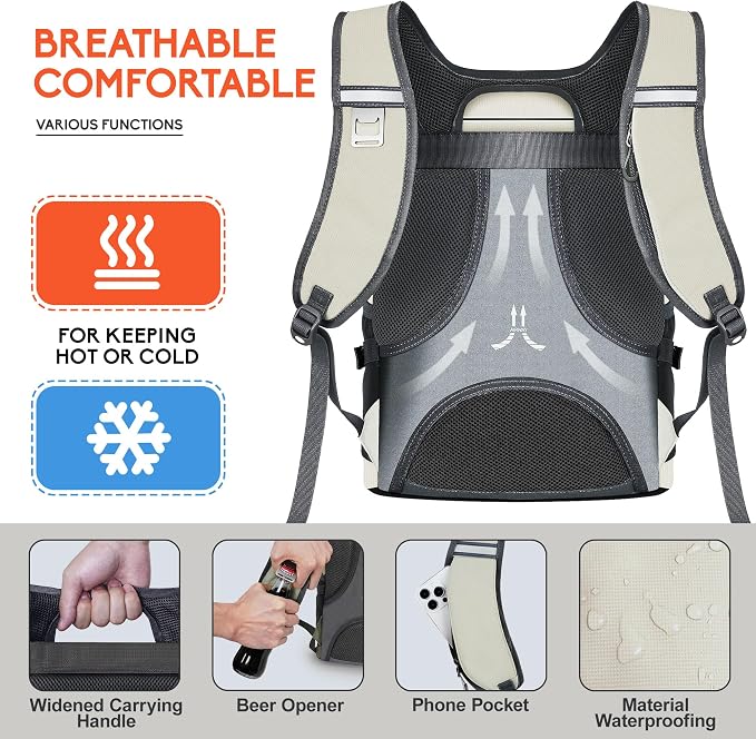 N NEVO RHINO Backpack Coolers Insulated Leak Proof 36/54 Cans, Portable - Image 5