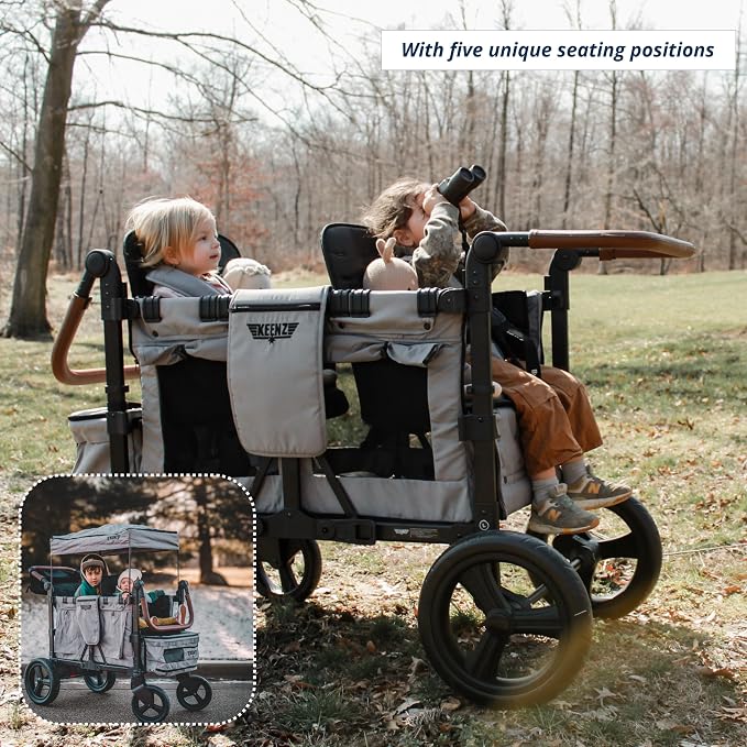 Keenz VYOO Stroller Wagon with Canopy - Image 6