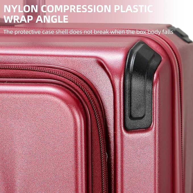 Premium Carry On Luggage, 29 Inch Top Opening Aluminum Frame Airline Approved - Image 9