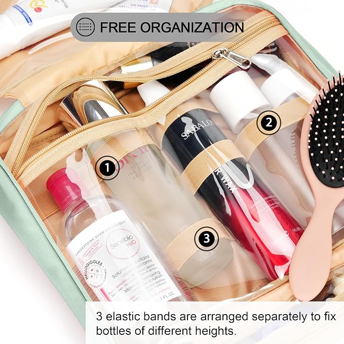 Travel Hanging Toiletry Bag for Women, Cruise Ship Essentials, - Image 6