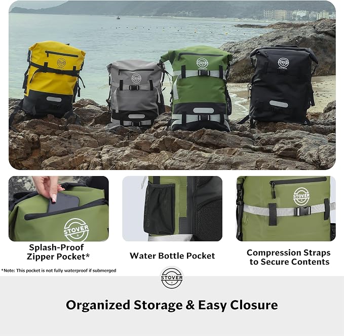 STOVER 5/10/25/30/40/55L Waterproof Backpack- Floating Dry Bag - Image 5