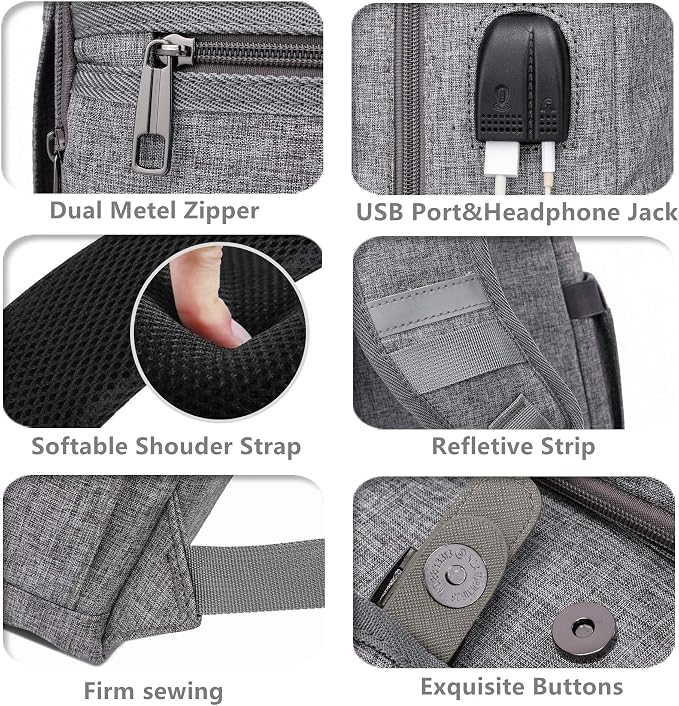 HFSX Laptop Backpack Men Women Vintage Backpack Bookbag College Backpacks - Image 6