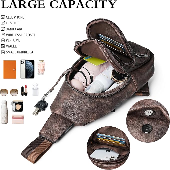 Sling Bag Crossbody Bags for Women Small Cross Body Bag Fanny Packs Chest Sling - Image 4
