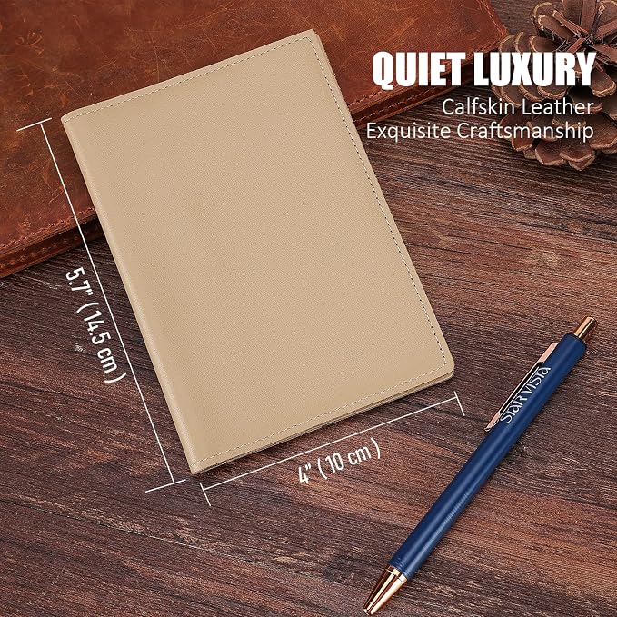 STAR VISTA Albatross Leather Travel Passport Holder, Minimalist Design - Image 2