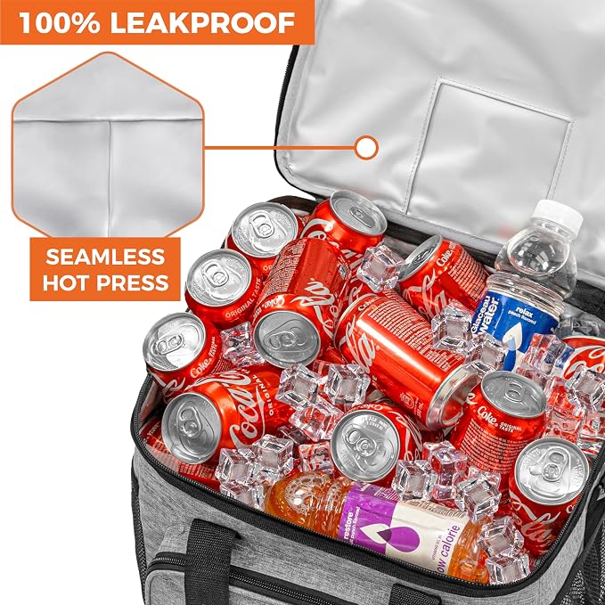 OPUX Soft Cooler Bag, Insulated Collapsible Lunch Cooler Tote - Image 7
