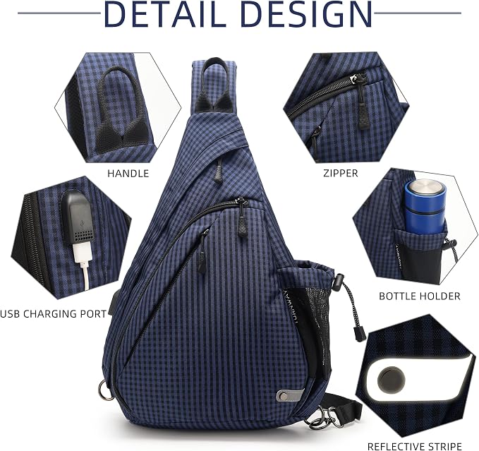 Water-Proof Sling bag/Crossbody Backpack/Shoulder Bag - Image 4
