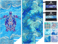 2 Pack Microfiber Lightweight Beach Towel Sand Free Quick Dry Absorbent Thin by WIDDONEN