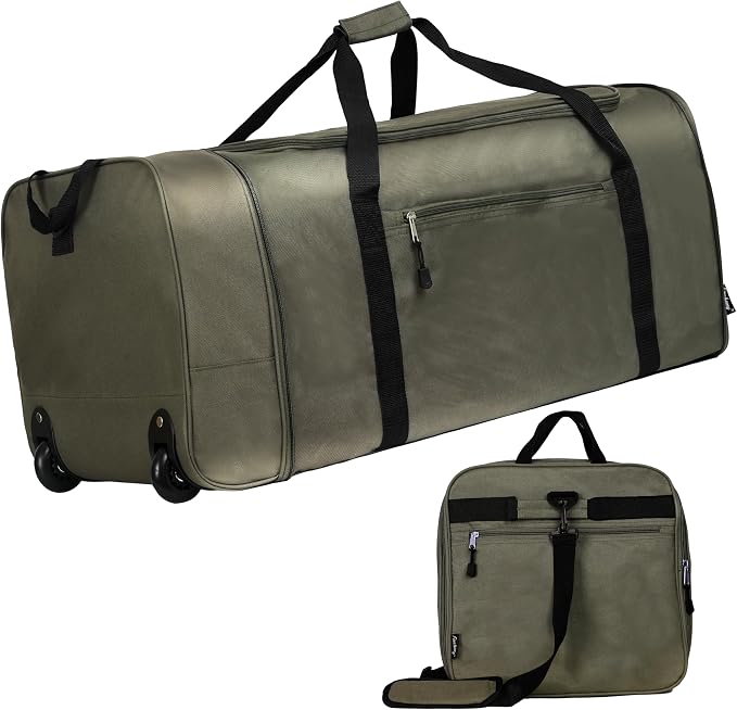 Finnhomy 100L Foldable Rolling Duffel Bag by Finnhomy