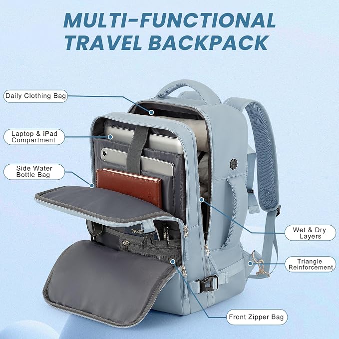 Travel Backpack, Carry on Flight Approved Backpack - Image 4