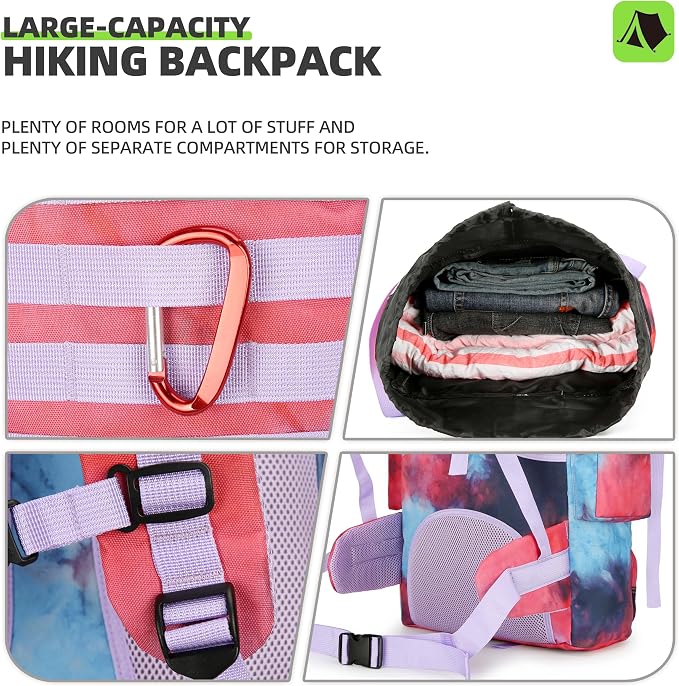 King'sGuard 70L Camping Hiking Backpack Tactical Backpack Military Molle - Image 5