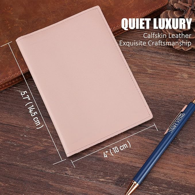 STAR VISTA Albatross Leather Travel Passport Holder, Minimalist Design - Image 2