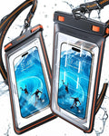 TORRAS 2 Pack IPX8 Waterproof Phone Pouch Floating, Underwater Screen Touchable by TORRAS