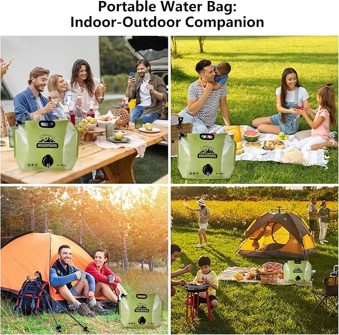 Collapsible 8L Water Storage Bag, BPA-Free Portable Folding Water Jug - Image 8