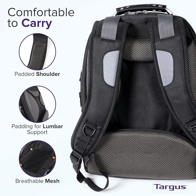Targus Drifter II Laptop Backpack, Durable Water-Resistant Material, Fits up to - Image 3