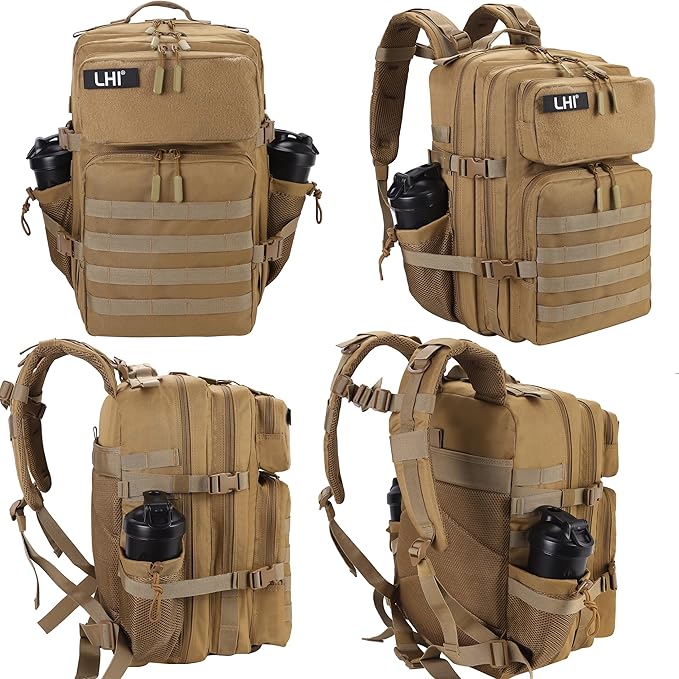 LHI Military Tactical Backpack for Men and Women 45L Army 3 Days Assault Pack - Image 2