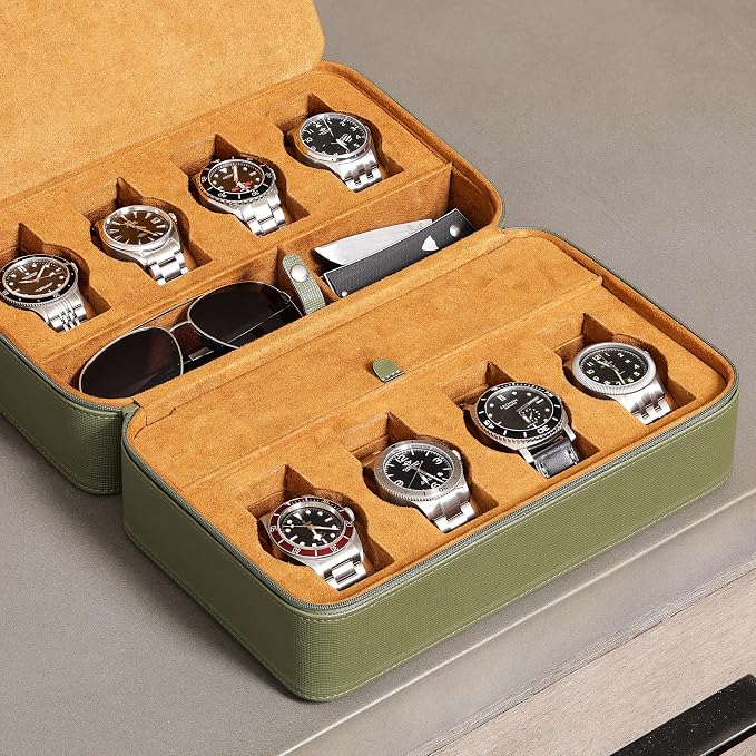 ROTHWELL 8 Watch Travel Case Storage Organizer - Image 6
