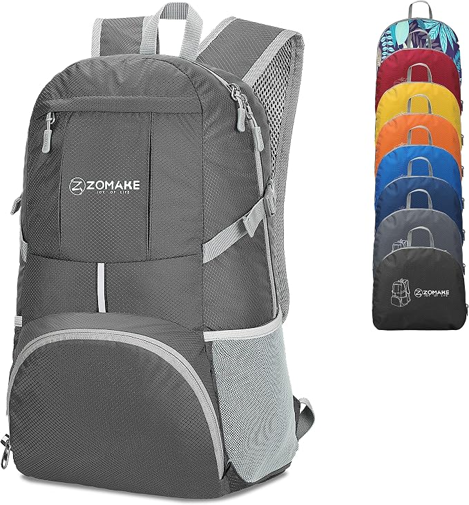 ZOMAKE Lightweight Packable Backpack 35L, Light Foldable Backpacks Water by ZOMAKE