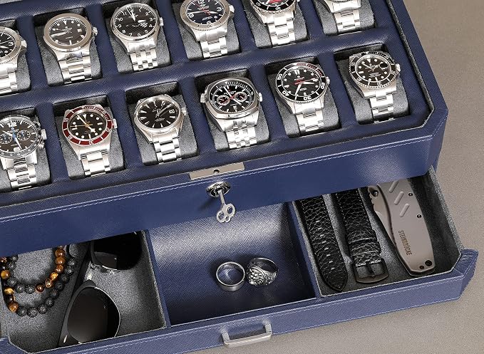 ROTHWELL 12 Slot Leather Watch Box - Image 4