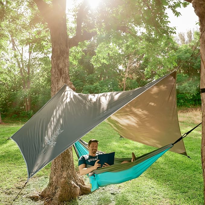 Wise Owl Outfitters Hammock Rain Fly – Waterproof Camping Tarp Cover - Image 4