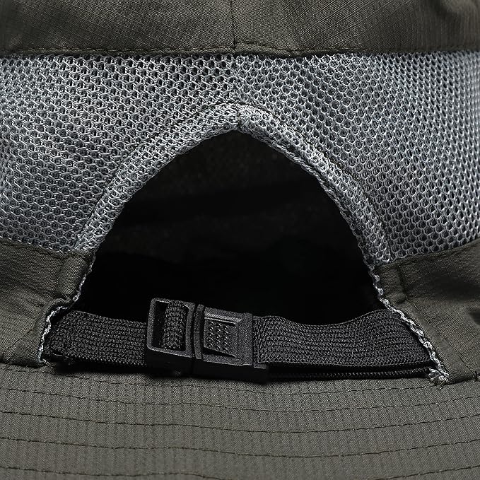 Womens Summer Sun Hat Beach Hat Wide Brim Outdoor UV Protection Hat Foldable - Image 8