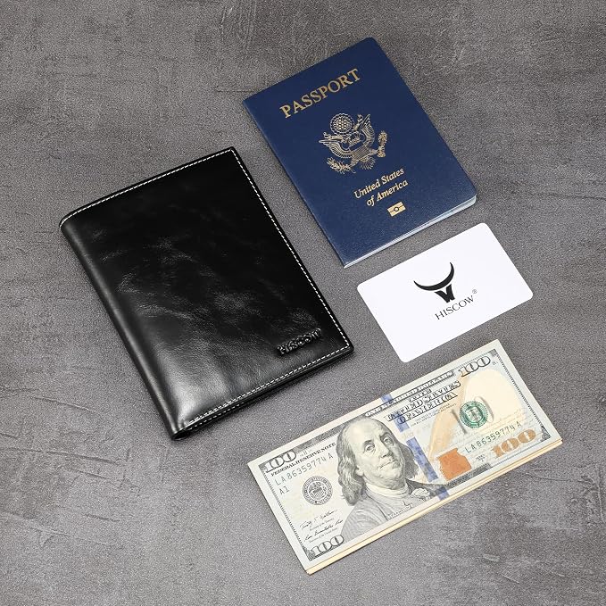 HISCOW Italian Leather Passport Holder - Image 6