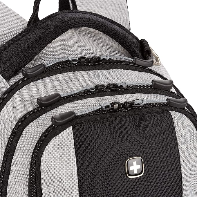 SwissGear Cecil 5505 Laptop Backpack, Heather Grey - Image 8